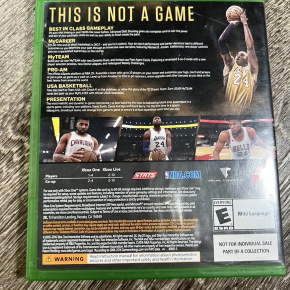 Xbox Games - NBA 2K17 Legend Edition + NBA 2K16 One Lot - 2K Sports Basketball - Picture 3 of 9